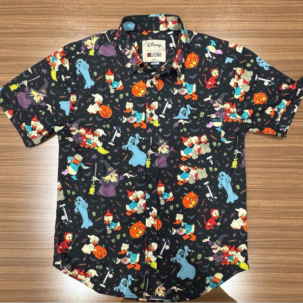 RSVLTS Disney “Tricks, Treats and Trouble” Kunuflex Short Sleeve Shirt - Sz M